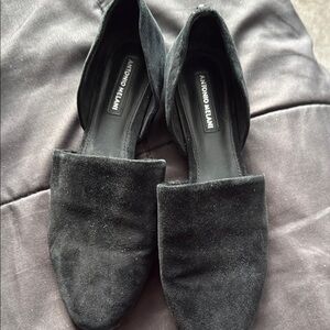 ANTONIO MELANI Black Flats & Loafers Minimalist Design